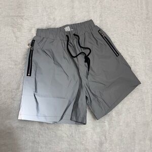New small men’s IHR light reflective swim shorts trunks rave festival raver outf